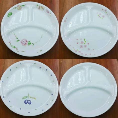 Corelle Divided Plate Dish 26cm Shopee Malaysia