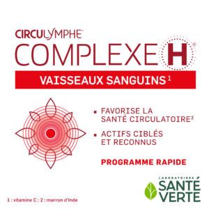 Circulymphe Complexe H Comprim S Laboratoires Sant Verte