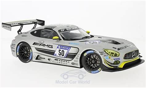 Miniature Mercedes AMG GT 1 18 Norev 3 No 50 HTP Motorsport 24h