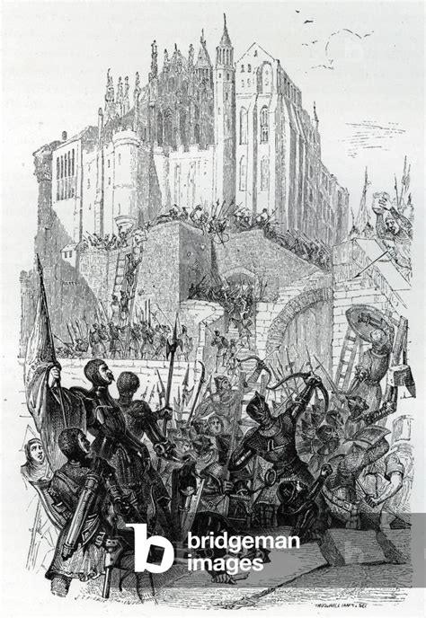 Hundred Years War Battle Of Mount Saint Michel Mont Saint Michel In