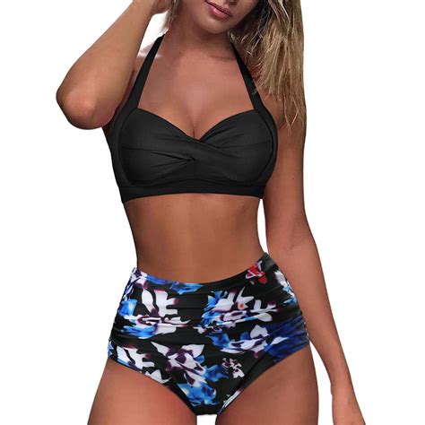 Idall Bikini Sets Bathing Suit Women Vintage Swimsuit Two Piece Retro