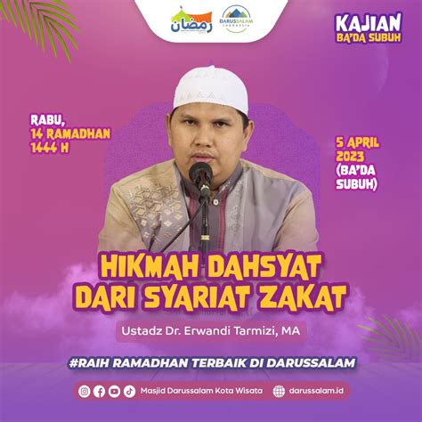 Kajian Rabu Subuh Masjid Darussalam Kota Wisata Cibubur