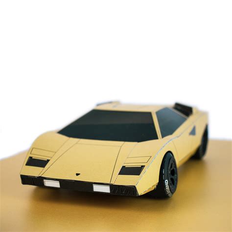 The Coun Papercraft Car Sculpture Genious Gold Shop