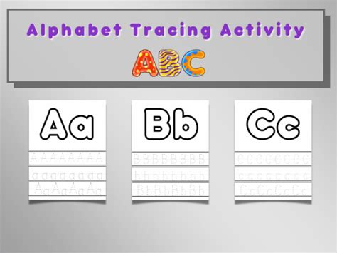 Abc Trace - Alphabet Tracing Activity Graphic by floradigitaldesigns ...