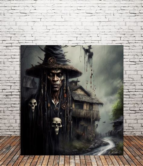 Papa Legba Art Print Or Canvas Guardian Of The Crossroads Voodoo