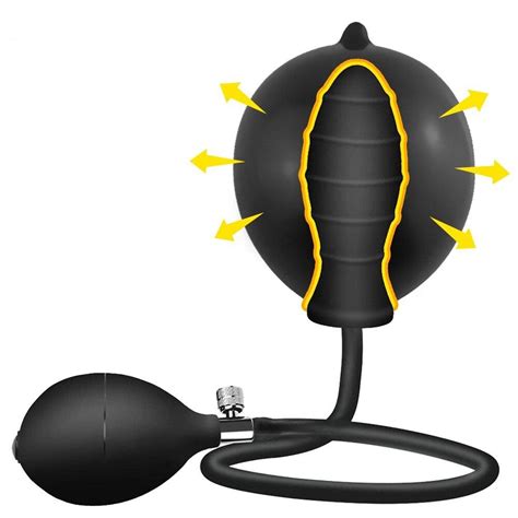 Plug Anal Inflável Super Pump Upgrade Dilatador Expansível Chastity