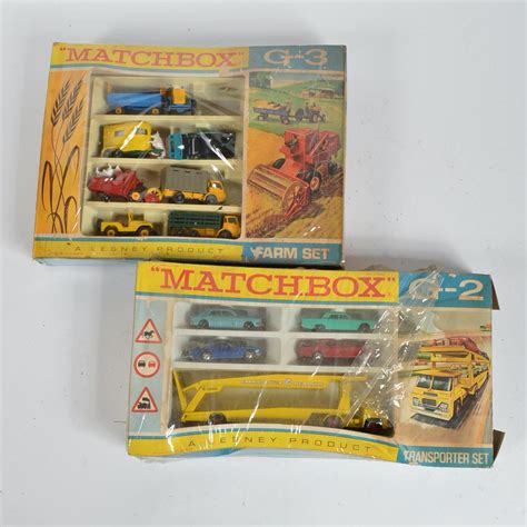 Vintage Matchbox Farm And Transporter Sets Ebth