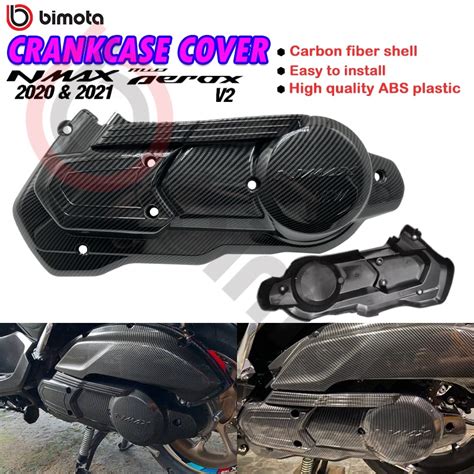 Bimota Motorcycle For Nmax V Aerox Crank Case Cover Carbon Shopee