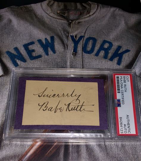 Lot Detail - Babe Ruth Dual Authenticated Autograph