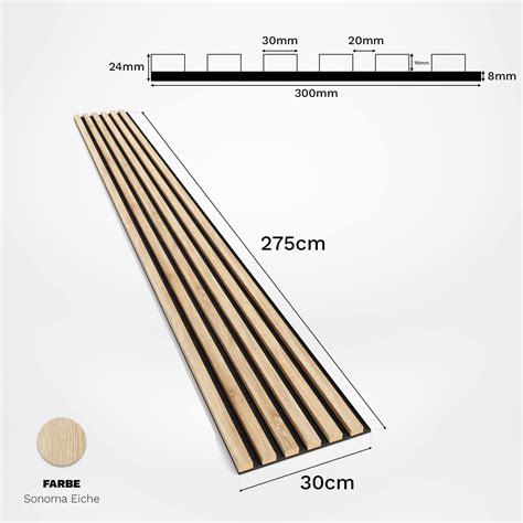 Klemp Wandpaneele Lamellenleisten Aus Mdf Auf Filz X Cm