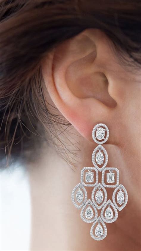 Pin By Manoj Kadel On Earrings Beautiful Diamond Earrings Womens