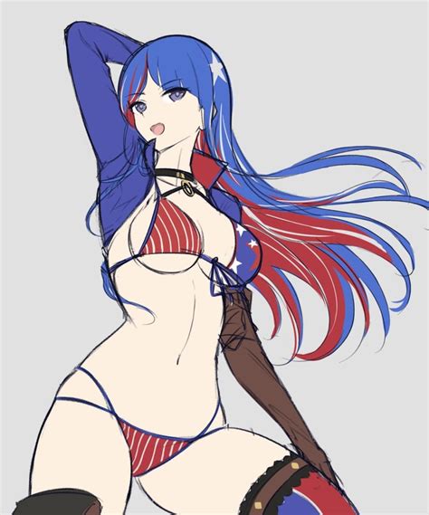 American Flag Bikini Danbooru
