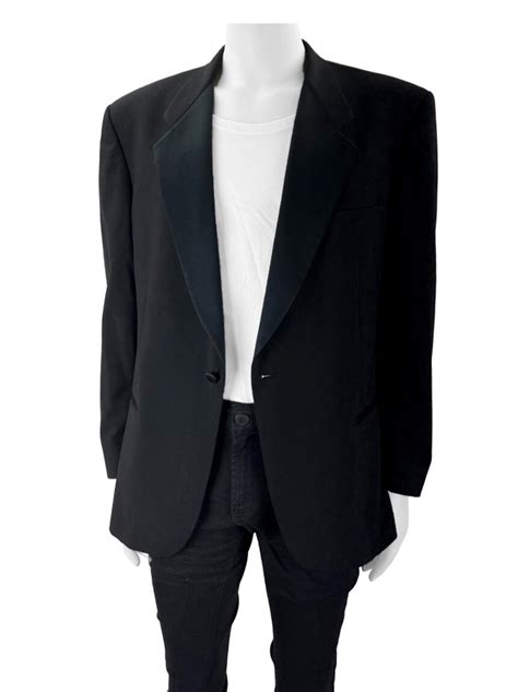 Blazer Givenchy Vintage L Preto Original Kbt Etiqueta Nica