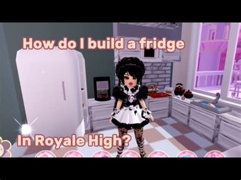 How To Build A Fridge In Your Royale High Dorm Youtube