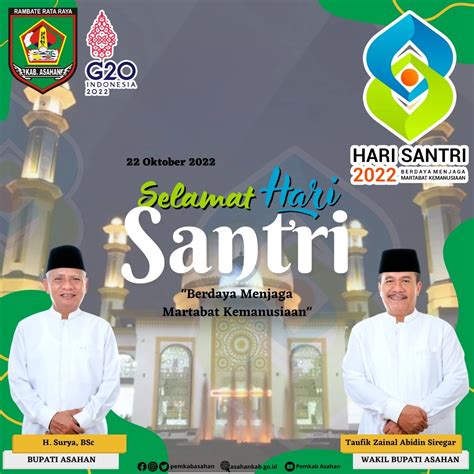 Hari Santri Nasional Tahun 2022 Portal Resmi Pemerintah Kabupaten Asahan