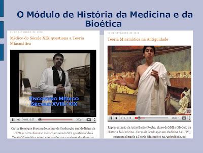 Semioblog Humanitas In Cio Do M Dulo De Hist Ria Da Medicina E Da