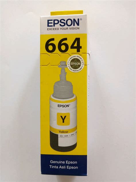 TINTA EPSON INJEK 644 YELLOW ORIGINAL SIPLah