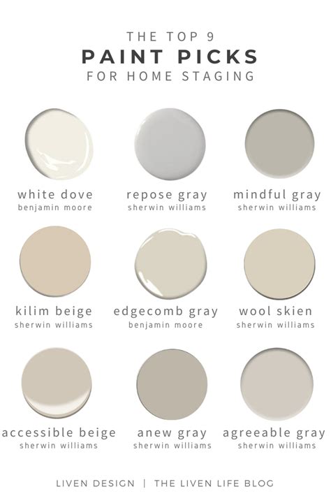 Best Paint Colors For Staging Your Home To Sell LIVEN DESIGN