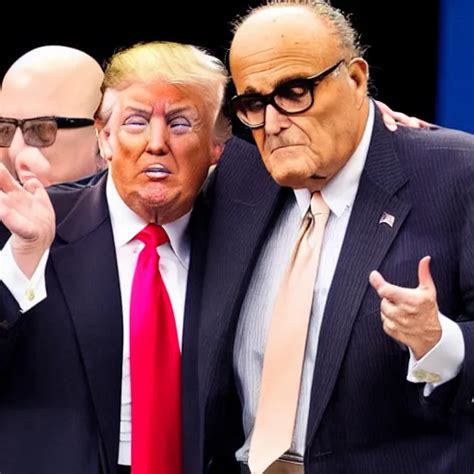 Donald Trump Grabbing Rudy Giuliani In An Stable Diffusion Openart