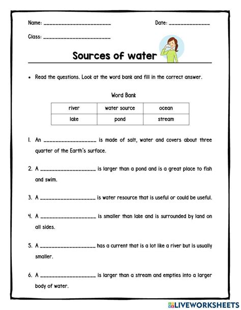 Properties Of Water Worksheet For Grade 1 Free Worksheets Printable