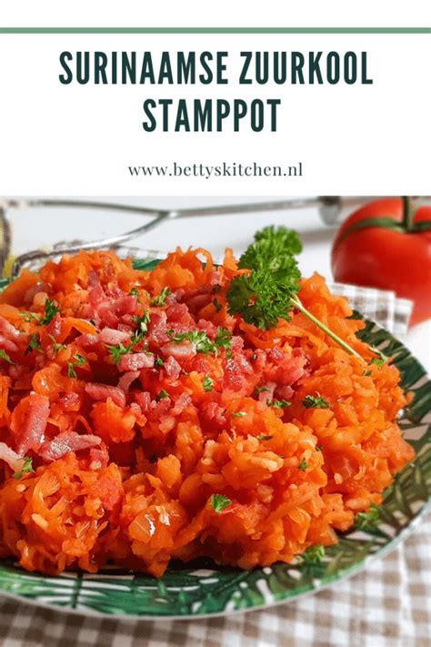 Surinaamse Zuurkool Stamppot Recept Betty S Kitchen