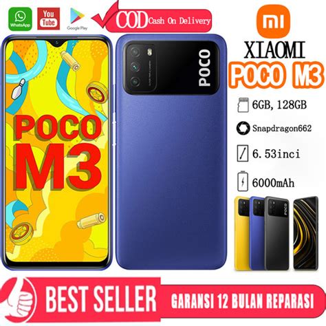 Jual Xiaomi Poco M Ram Gb Rom Gb Hp Garansi Tam