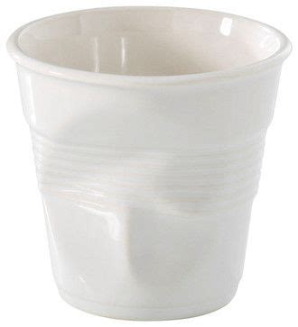 Revol Porcelain Froisses Cappuccino Crumple Tumbler White