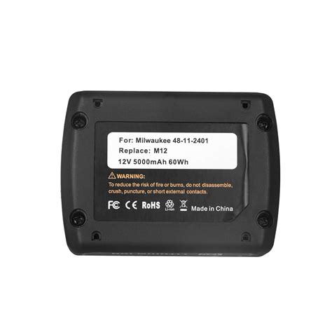 Milwaukee M12 Lithium Replacement Battery 5000mAh | Powerextra