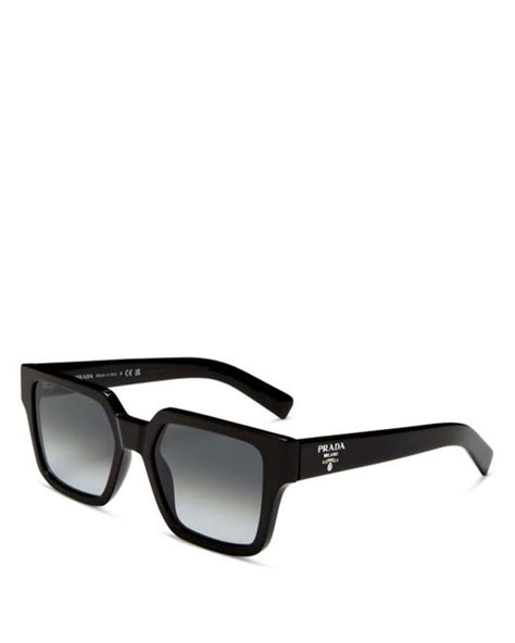 Prada Square Sunglasses In Black Lyst