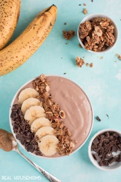 Chocolate Pb Smoothie Bowl Real Housemoms