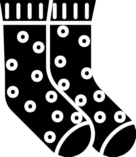 Black And White Socks Icon In Flat Style 25086553 Vector Art At Vecteezy