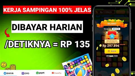 Kerja Sampingan Di Gaji Perhari Game Penghasil Uang Terbaru