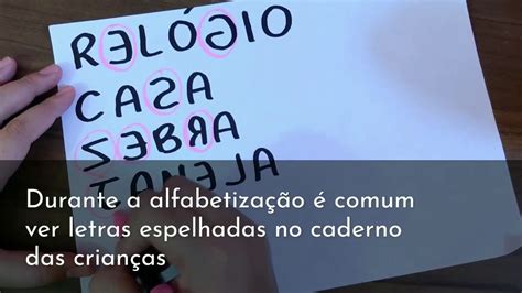 Escrita Em Espelho - ESCRITA ESPELHADA - YouTube