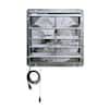 ILIVING 1736 CFM Silver Electric Powered Gable Mount Shutter Fan Vent