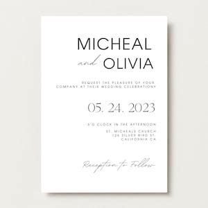 Save the Date Template Modern Save the Date Template Minimal Save the ...