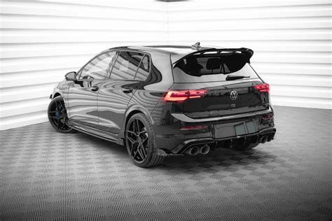 Maxton Design Volkswagen Golf VIII R Achter Splitters Incl Flaps