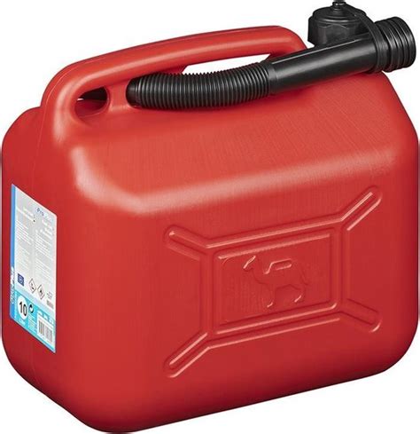 Proplus Jerrycan 10 Liter Met Vulslang Kunststof Rood Un Gekeurd Bol