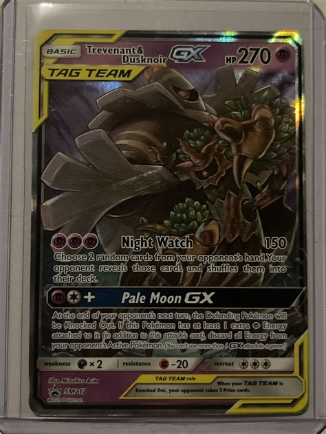 Trevenant Dusknoir GX Sun Moon Promo SM217 Pokemon Card Values