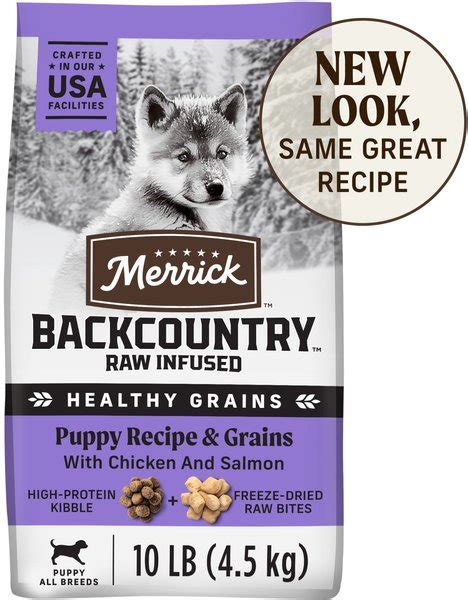 Merrick Backcountry Raw Infused Puppy Recipe Grains With Chicken