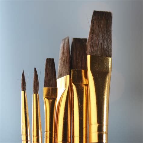 Natural Camel Hair Paint Brushes - Factory Direct Craft