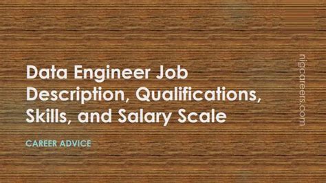 Data Engineer Job Description Skills And Salary