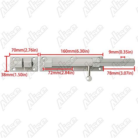 Alise Slide Bolt Gate Latch Padlock Latches Heavy Duty Barrel Bolts