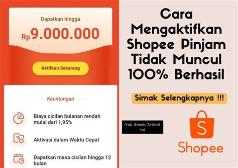 Cara Mengaktifkan Shopee Pinjam Perumperindo Co Id