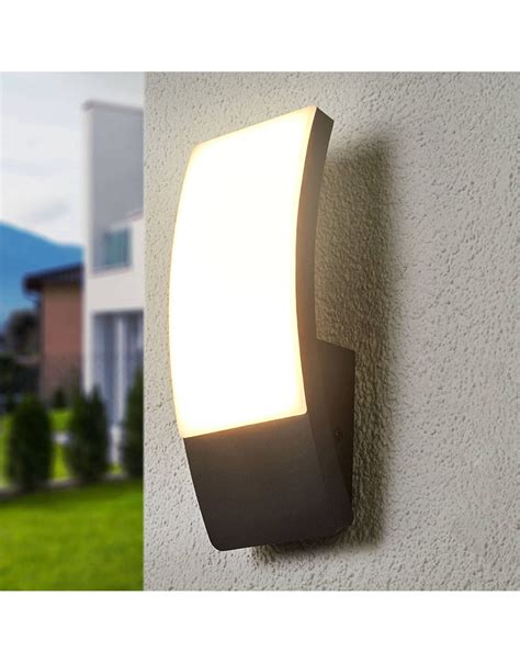 Led Applique Exterieur Siara Moderne En Noir En Aluminium Lampe