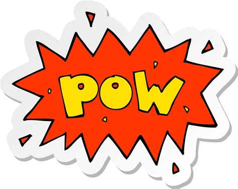 O Que Significa Pow - adesivo de um símbolo de pow de quadrinhos de desenho animado 10741135 ...