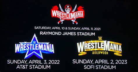 Confirmation On This Year's WWE WrestleMania Being Moved To The Second ...