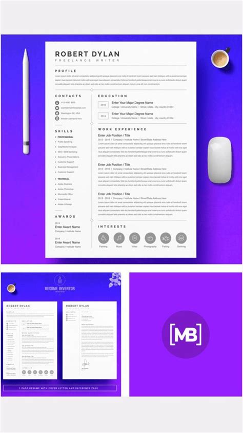 Freelance Graphic Designer Resume Template Resume Design Graphic Design Resume Resume Template