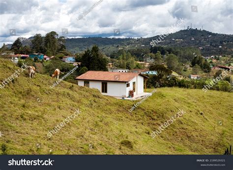 Rural Peasant House Traditional Architecture Colombia Stock Photo