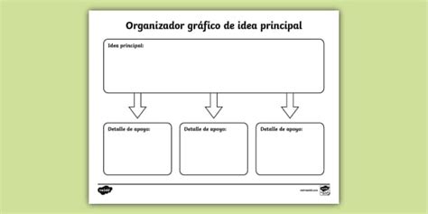 Organizador De Ideas Para Estudiantes Twinkl Usa Twinkl