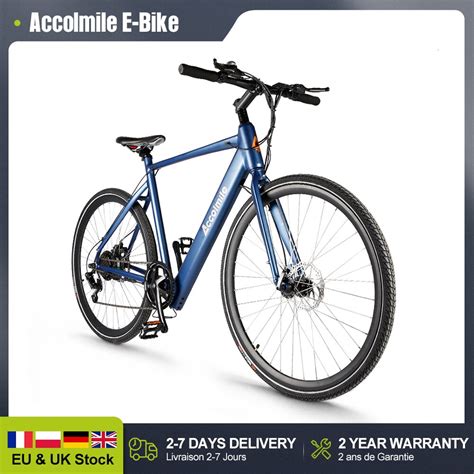 Accolmile Electric Road Bike Adults Lightweight C Urban City E Bike